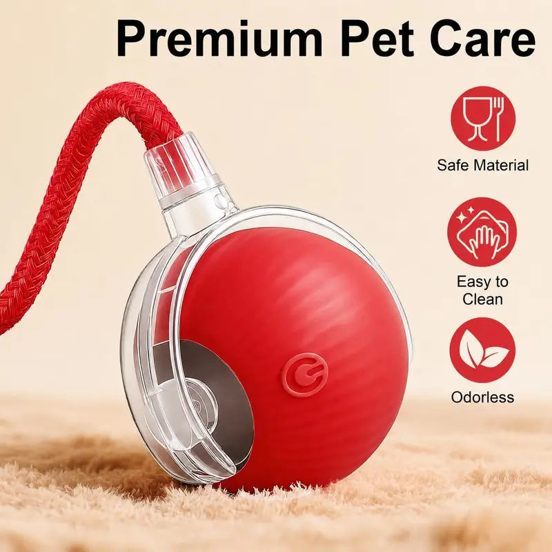 Unleash the Fun with Our Rechargeable Smart Rolling Cat Toy Ball! 🐾✨ Light-Up, Quiet, and Adjustable Modes - Perfect for Indoor Play! 🎉🐱 8 Colors & Bird Sounds for Endless Kitten Adventures! 🌈🎶