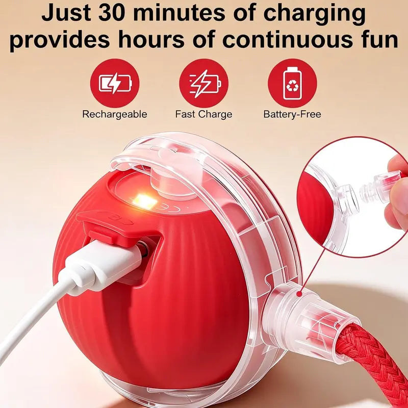 Unleash the Fun with Our Rechargeable Smart Rolling Cat Toy Ball! 🐾✨ Light-Up, Quiet, and Adjustable Modes - Perfect for Indoor Play! 🎉🐱 8 Colors & Bird Sounds for Endless Kitten Adventures! 🌈🎶